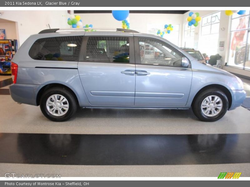 Glacier Blue / Gray 2011 Kia Sedona LX