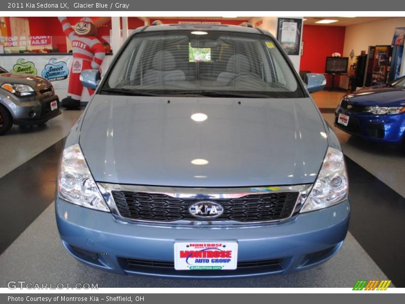 Glacier Blue / Gray 2011 Kia Sedona LX