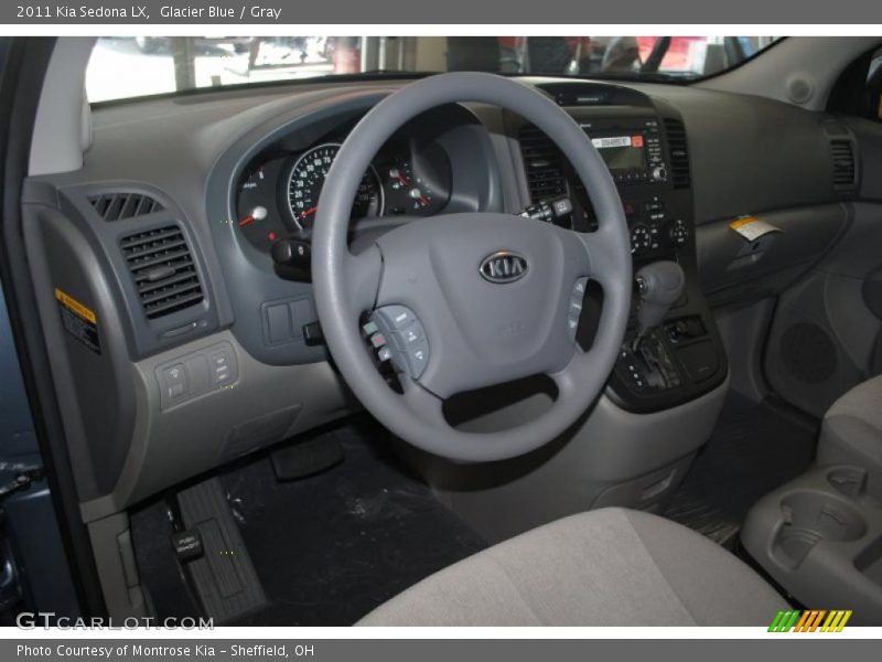 Glacier Blue / Gray 2011 Kia Sedona LX
