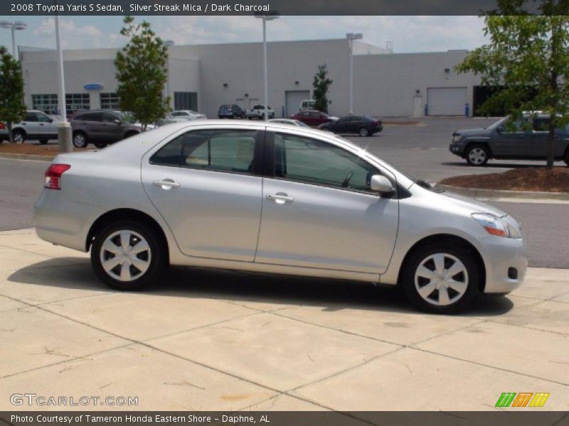 Silver Streak Mica / Dark Charcoal 2008 Toyota Yaris S Sedan