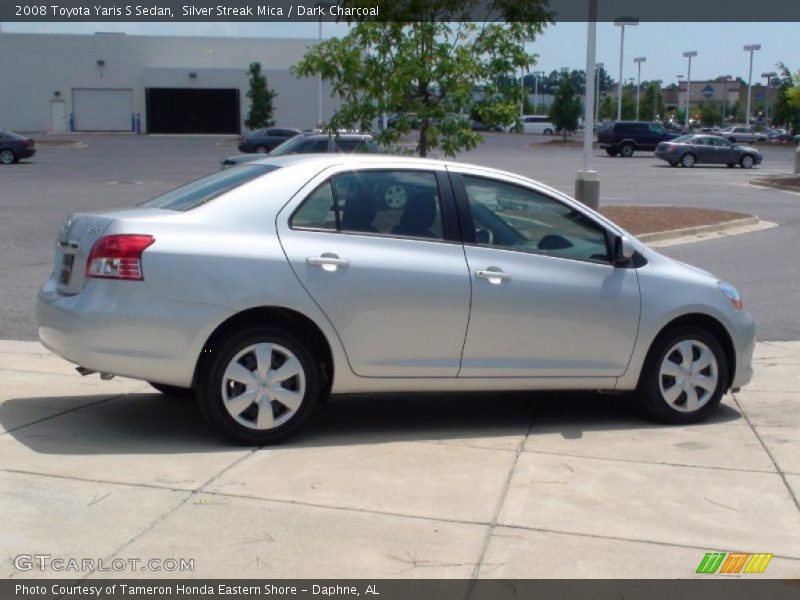 Silver Streak Mica / Dark Charcoal 2008 Toyota Yaris S Sedan