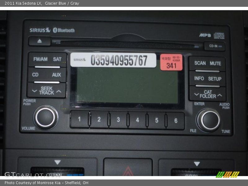 Glacier Blue / Gray 2011 Kia Sedona LX