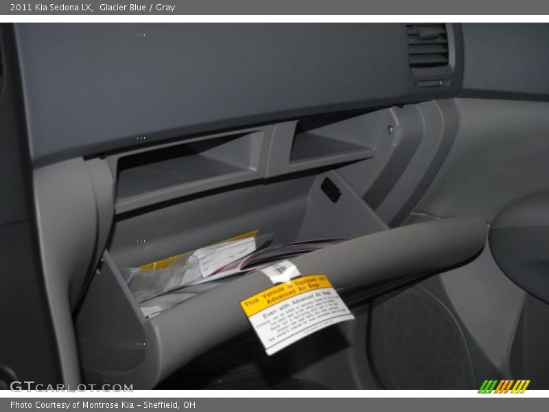 Glacier Blue / Gray 2011 Kia Sedona LX