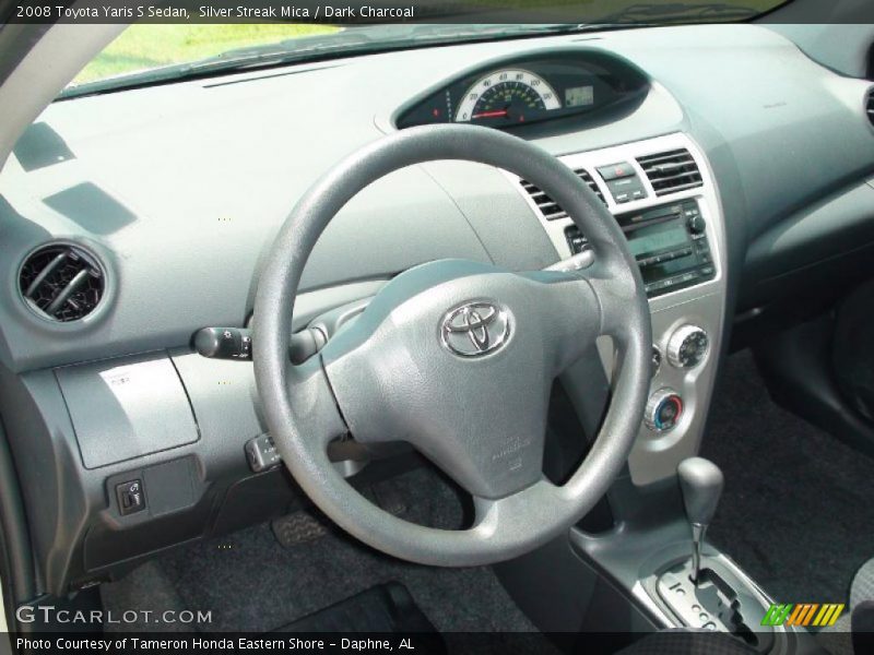 Silver Streak Mica / Dark Charcoal 2008 Toyota Yaris S Sedan