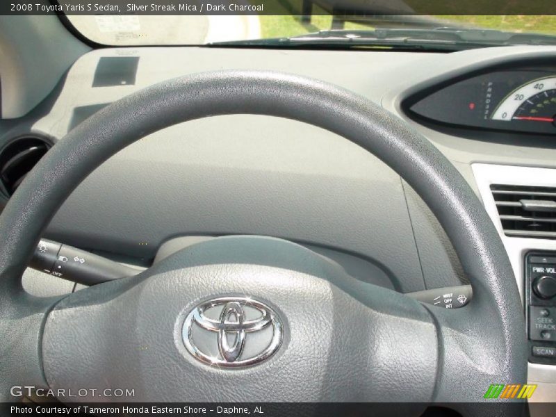 Silver Streak Mica / Dark Charcoal 2008 Toyota Yaris S Sedan