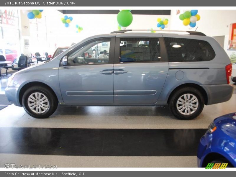 Glacier Blue / Gray 2011 Kia Sedona LX