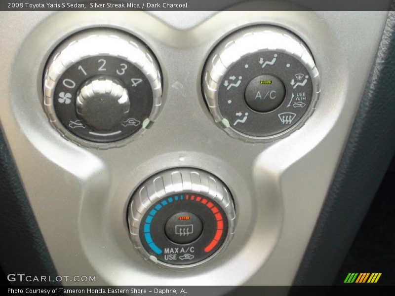 Silver Streak Mica / Dark Charcoal 2008 Toyota Yaris S Sedan