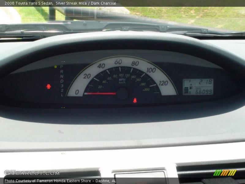 Silver Streak Mica / Dark Charcoal 2008 Toyota Yaris S Sedan