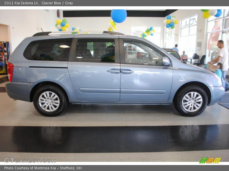 Glacier Blue / Gray 2011 Kia Sedona LX