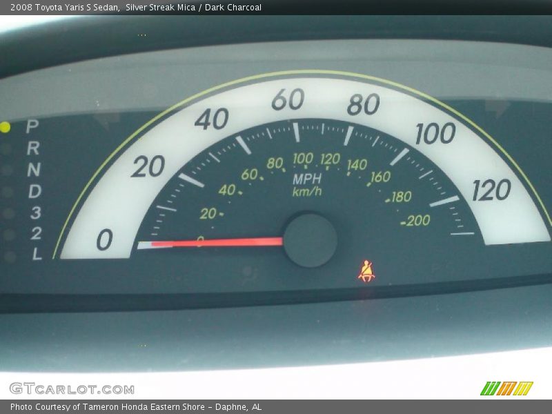 Silver Streak Mica / Dark Charcoal 2008 Toyota Yaris S Sedan