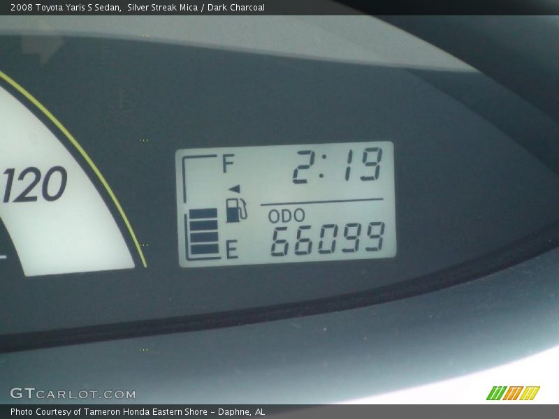 Silver Streak Mica / Dark Charcoal 2008 Toyota Yaris S Sedan