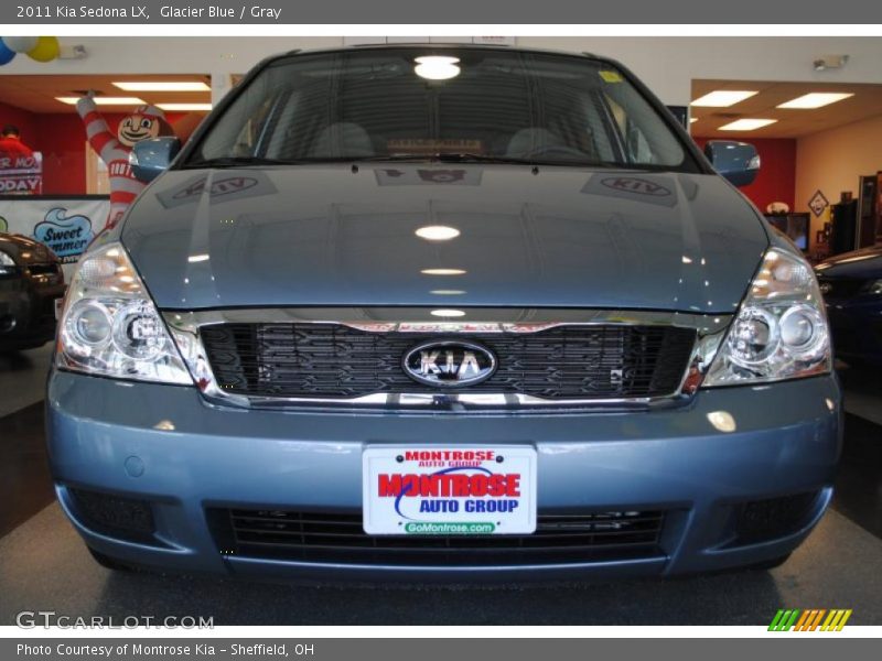 Glacier Blue / Gray 2011 Kia Sedona LX