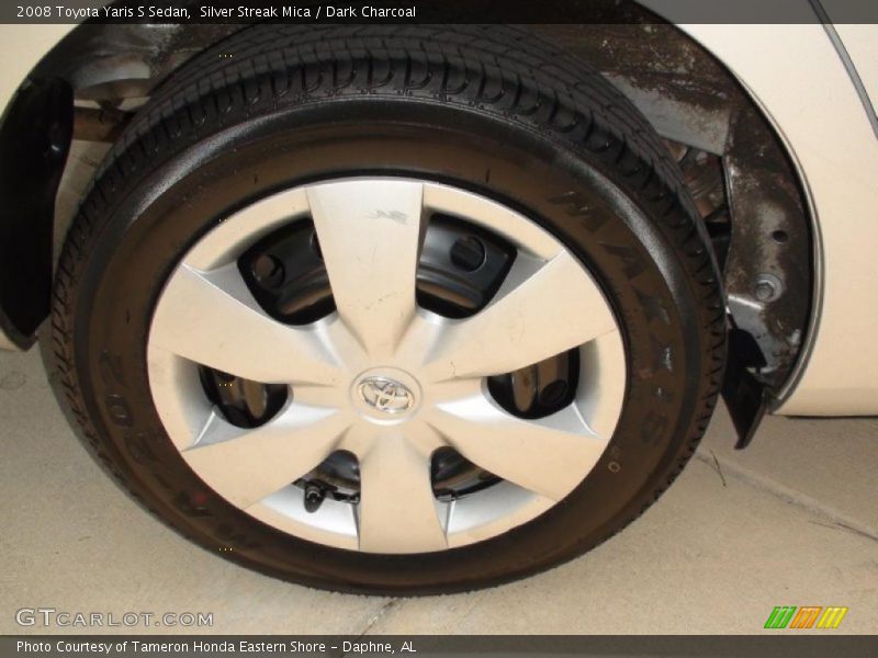 Silver Streak Mica / Dark Charcoal 2008 Toyota Yaris S Sedan