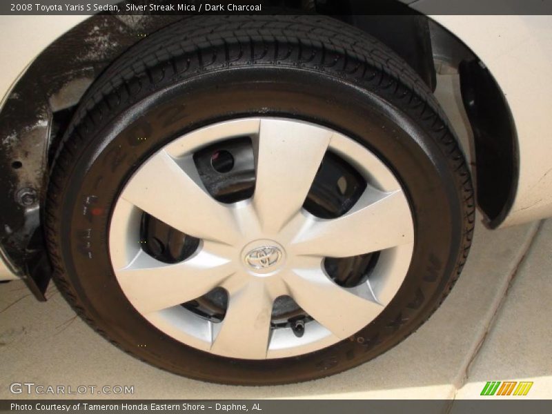 Silver Streak Mica / Dark Charcoal 2008 Toyota Yaris S Sedan