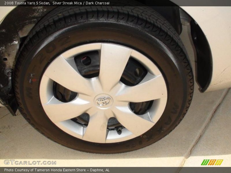Silver Streak Mica / Dark Charcoal 2008 Toyota Yaris S Sedan