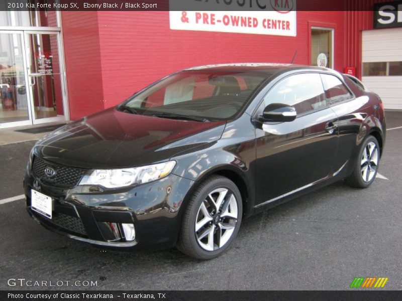 Ebony Black / Black Sport 2010 Kia Forte Koup SX