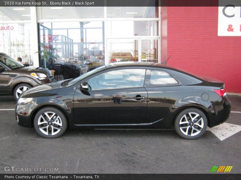 Ebony Black / Black Sport 2010 Kia Forte Koup SX