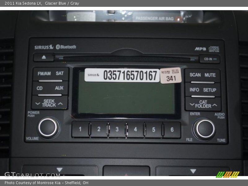 Glacier Blue / Gray 2011 Kia Sedona LX