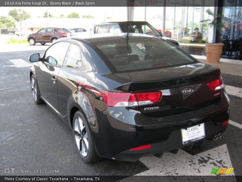 Ebony Black / Black Sport 2010 Kia Forte Koup SX