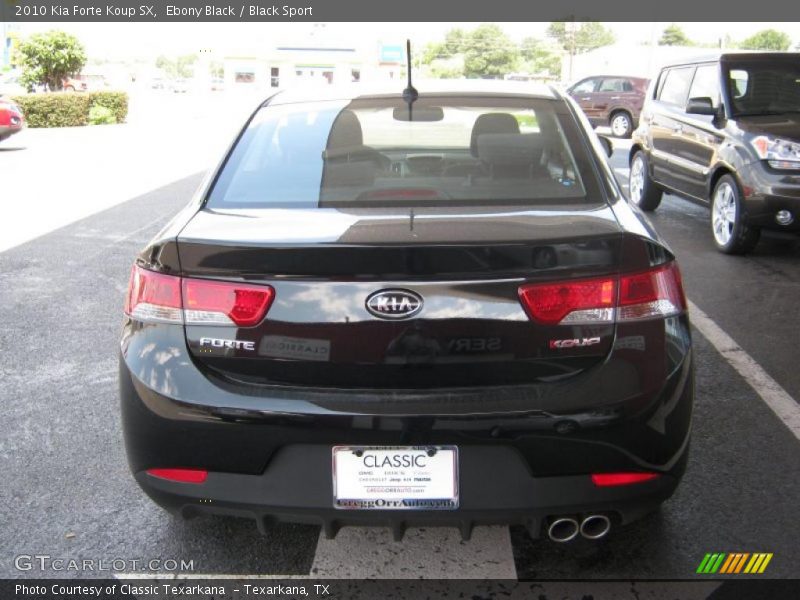 Ebony Black / Black Sport 2010 Kia Forte Koup SX