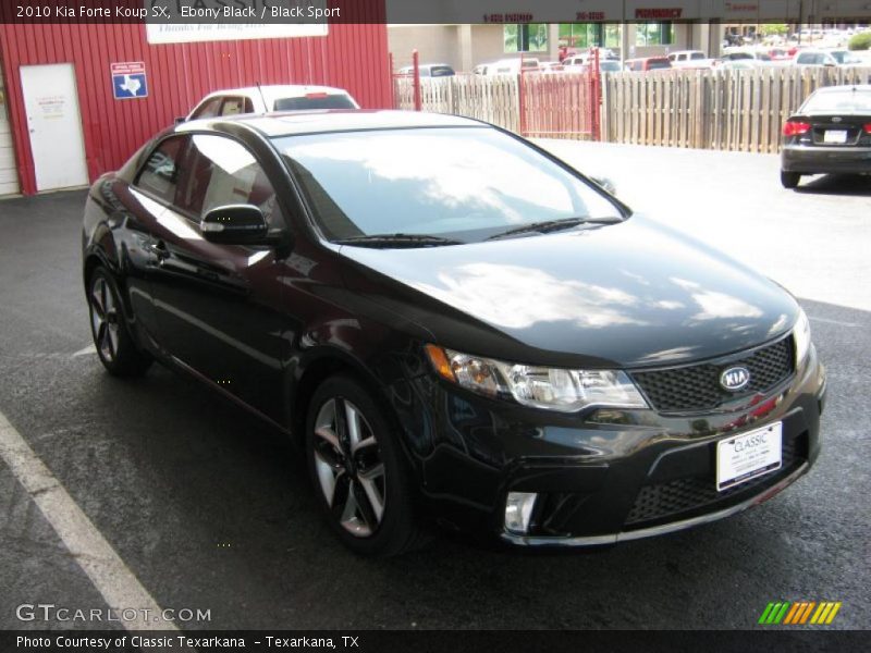 Ebony Black / Black Sport 2010 Kia Forte Koup SX