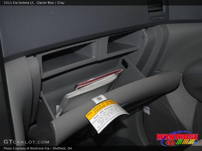 Glacier Blue / Gray 2011 Kia Sedona LX