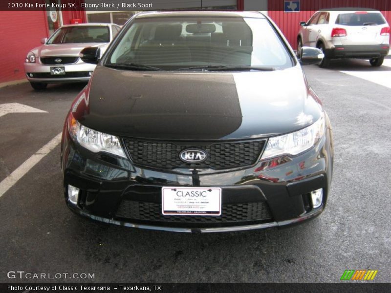 Ebony Black / Black Sport 2010 Kia Forte Koup SX