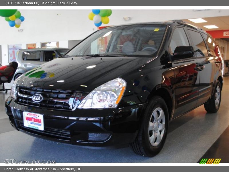 Midnight Black / Gray 2010 Kia Sedona LX