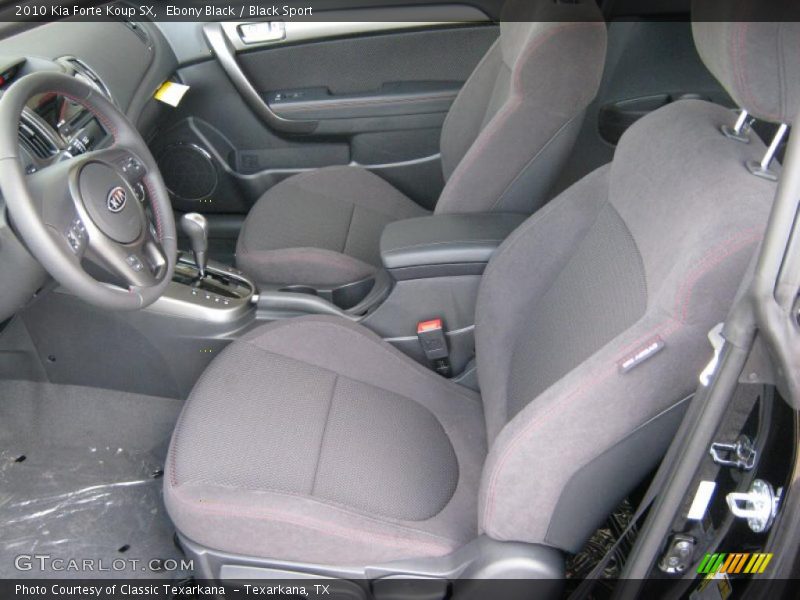 Ebony Black / Black Sport 2010 Kia Forte Koup SX
