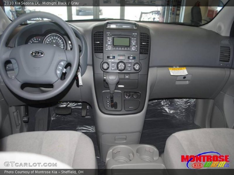 Midnight Black / Gray 2010 Kia Sedona LX