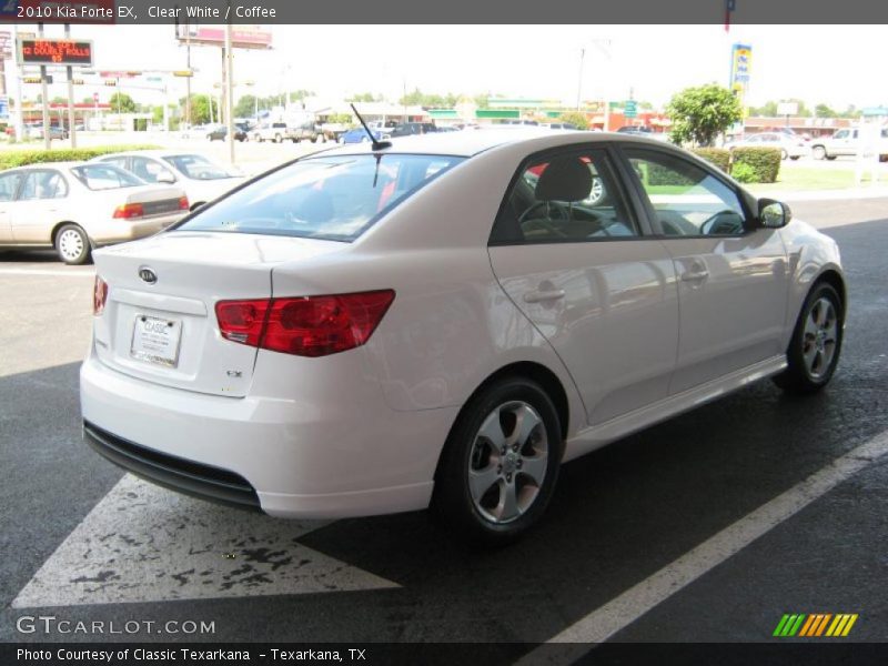 Clear White / Coffee 2010 Kia Forte EX