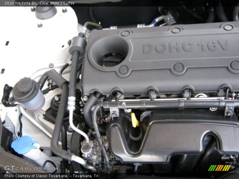 Clear White / Coffee 2010 Kia Forte EX