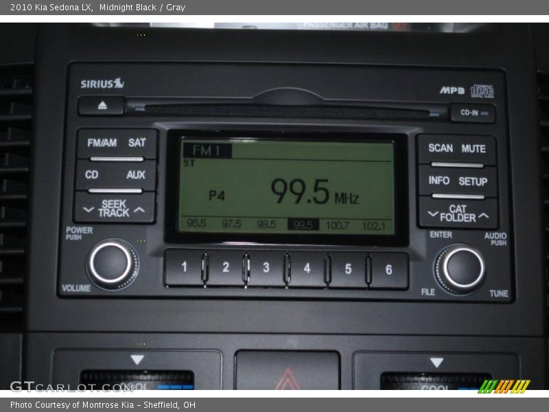 Midnight Black / Gray 2010 Kia Sedona LX