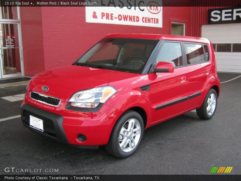 Molten Red / Black Soul Logo Cloth 2010 Kia Soul +