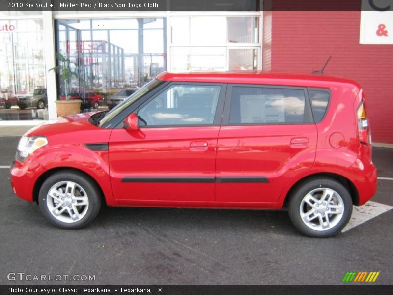 Molten Red / Black Soul Logo Cloth 2010 Kia Soul +