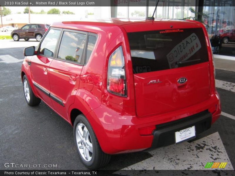 Molten Red / Black Soul Logo Cloth 2010 Kia Soul +