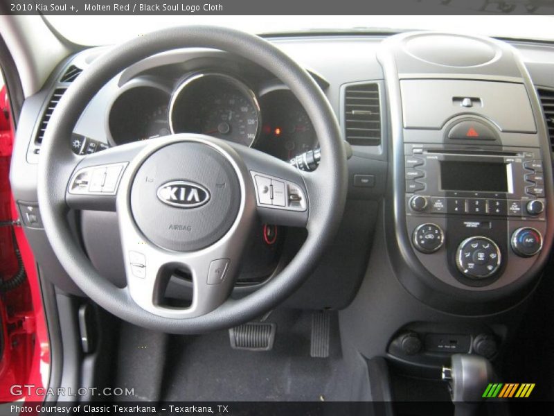 Molten Red / Black Soul Logo Cloth 2010 Kia Soul +