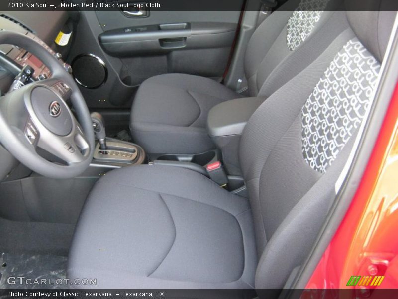 Molten Red / Black Soul Logo Cloth 2010 Kia Soul +