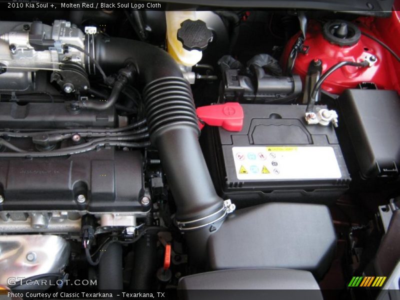Molten Red / Black Soul Logo Cloth 2010 Kia Soul +