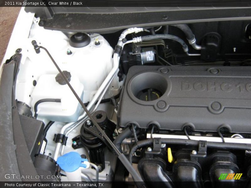 Clear White / Black 2011 Kia Sportage LX