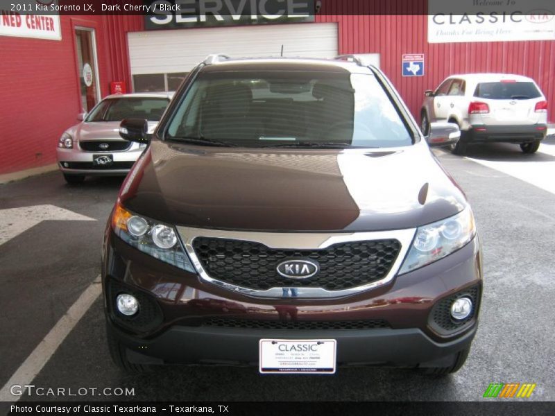 Dark Cherry / Black 2011 Kia Sorento LX