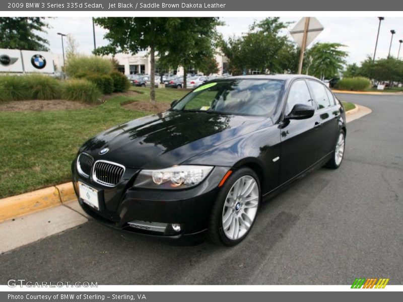 Jet Black / Saddle Brown Dakota Leather 2009 BMW 3 Series 335d Sedan