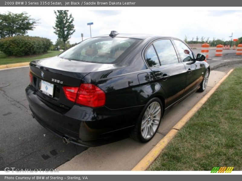Jet Black / Saddle Brown Dakota Leather 2009 BMW 3 Series 335d Sedan