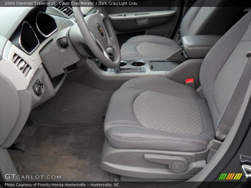 Cyber Gray Metallic / Dark Gray/Light Gray 2009 Chevrolet Traverse LS