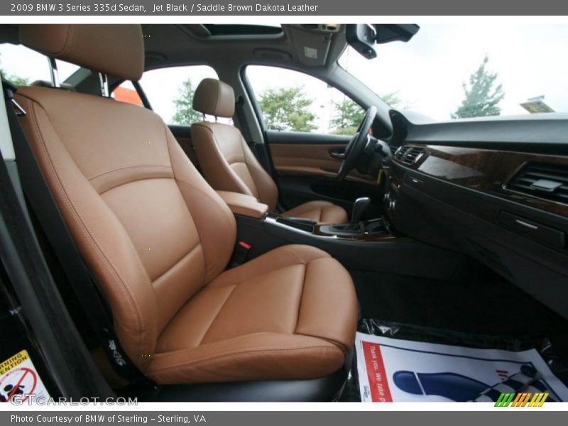 Jet Black / Saddle Brown Dakota Leather 2009 BMW 3 Series 335d Sedan