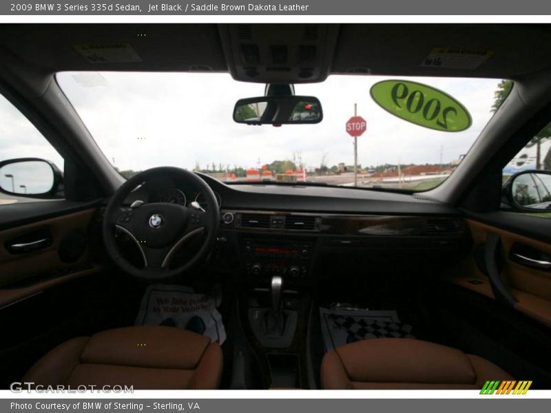 Jet Black / Saddle Brown Dakota Leather 2009 BMW 3 Series 335d Sedan