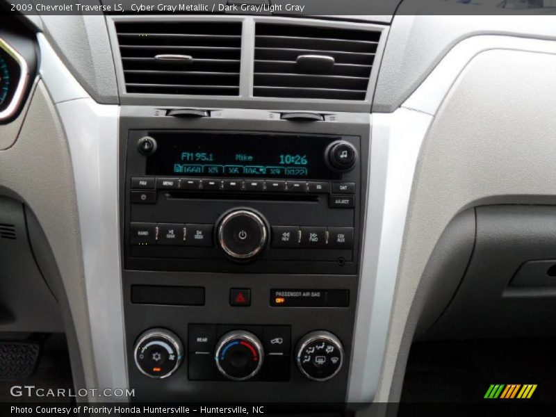 Cyber Gray Metallic / Dark Gray/Light Gray 2009 Chevrolet Traverse LS