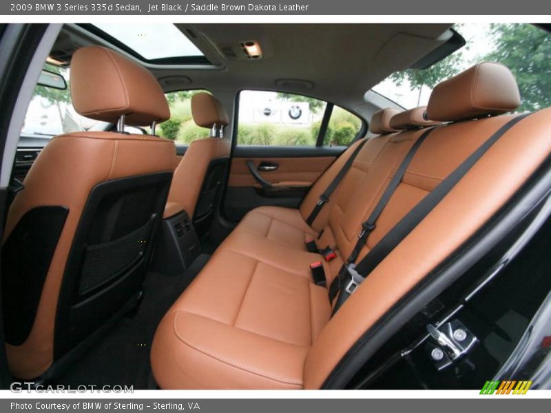 Jet Black / Saddle Brown Dakota Leather 2009 BMW 3 Series 335d Sedan