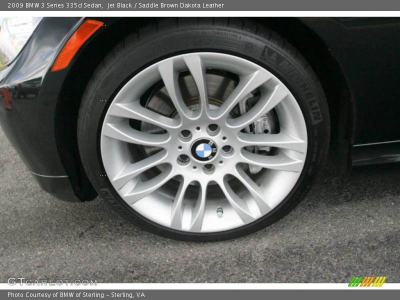 Jet Black / Saddle Brown Dakota Leather 2009 BMW 3 Series 335d Sedan
