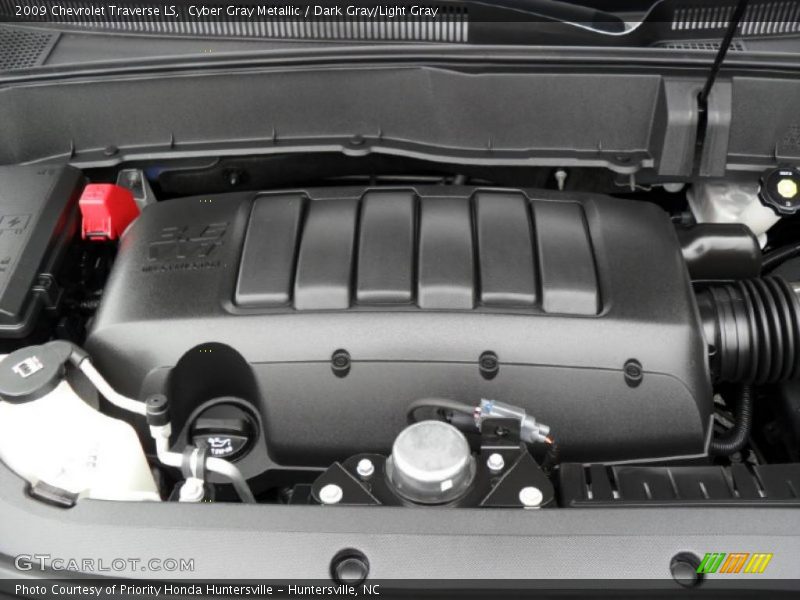Cyber Gray Metallic / Dark Gray/Light Gray 2009 Chevrolet Traverse LS